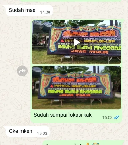 Pengiriman Papan Bunga Bunulrejo Blimbing